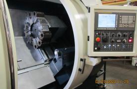 Inside View of CNC Lathe
